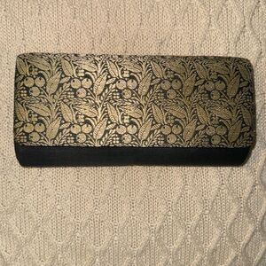 Vintage Gold and Black Clutch Purse